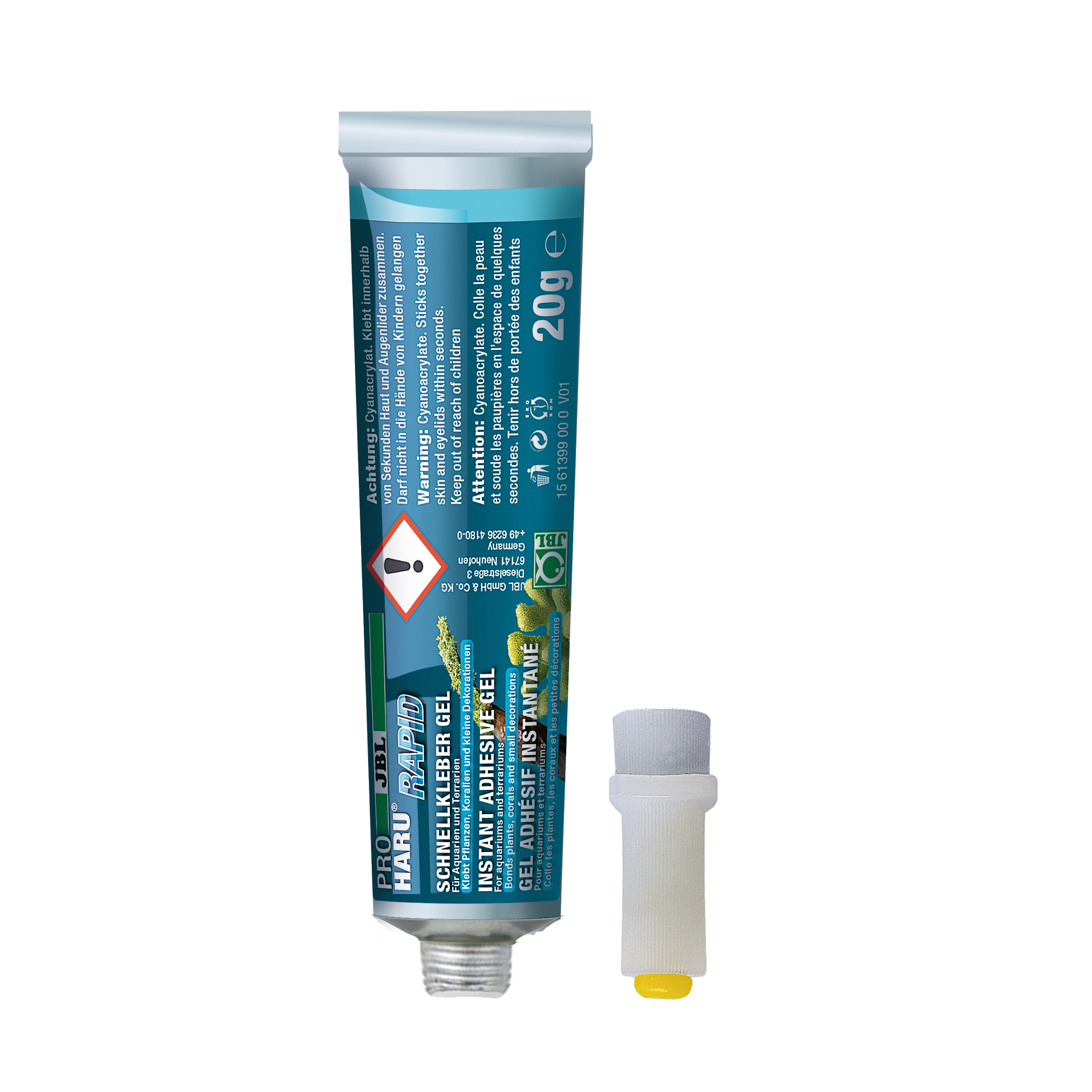 Unterwasserkleber Pflanzenkleber Aquarium JBL ProHaru Rapid 20g Schnellkleber Scapingkleber – Bild 2