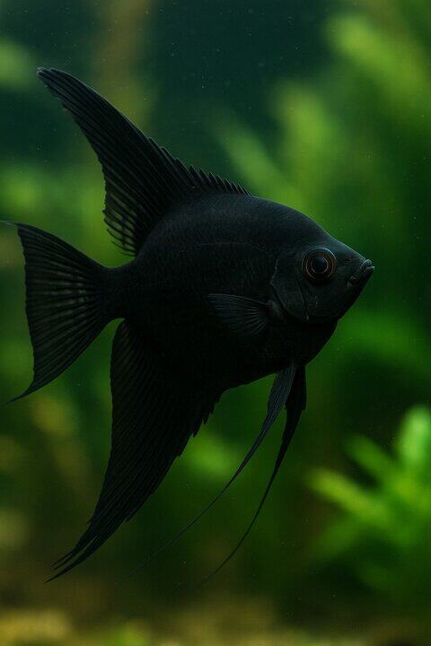 Pterophyllum scalare "Black" - Schwarzer Skalar