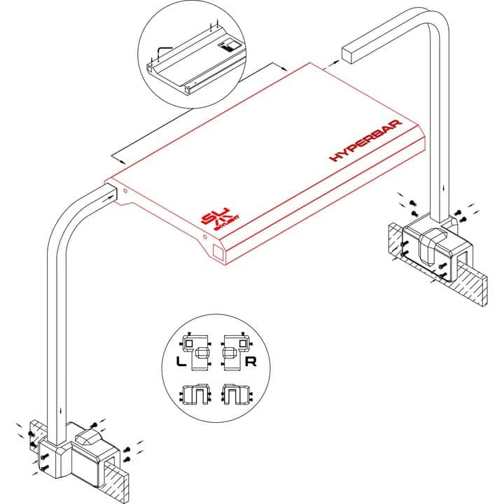 Skylight Hyperbar Halterungen – Bild 2