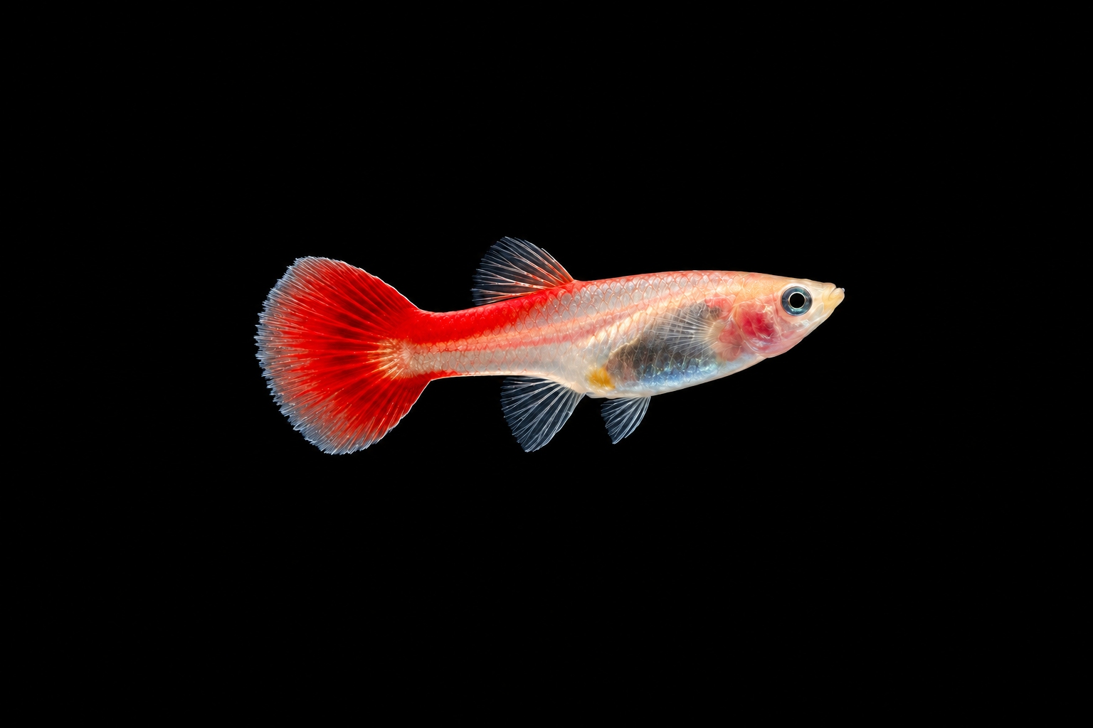 Poecilia reticulata - Guppy Flamingo Full Red – Bild 2