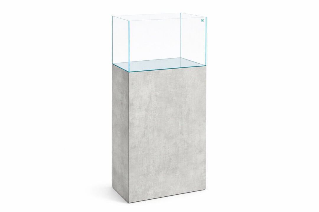 Scaping Tank 64 - 450 liter Weißglas Aquariumkombination Beton - Diversa